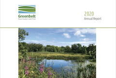 cover of 2020 Annual Report - Colby Farm pond