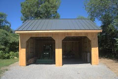 new Stewardship Shed at Cox Reservation